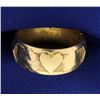 Image 2 : Vintage Flower Heart Band Ring
