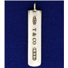 Image 1 : Tiffany 18K Gold Bar Pendant