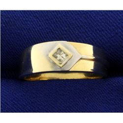 White and Yellow Gold Diamond Band Ring