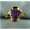 Image 1 : Diamond and Amethyst Ring