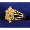 Image 2 : 3/4 ct TW CZ Ring in 14k Yellow Gold