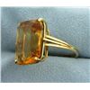 Image 2 : 14ct Emerald Cut Citrine Ring