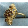 Image 2 : Vintage Garnet Gold Ring