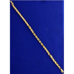 7 3/4 Inch Rope Style Bracelet