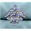 Image 1 : Tanzanite Ring in Flower Design