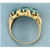 Image 3 : Antique 3 Stone Blue Topaz Ring