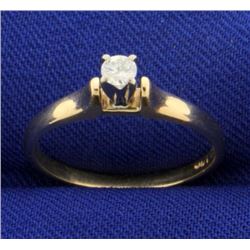 Solitaire Diamond Engagement Ring