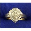 Image 1 : Over 1/2ct TW Pear Shaped Round and Baguette Diamond Ring