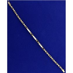 1 ct TW Diamond Bracelet in 14k Gold