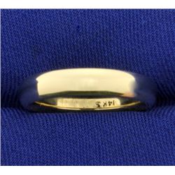 Comfort Fit Rounded Edge 4mm Gold Wedding Band