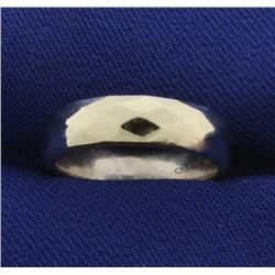 Wave or Diamond Pattern Wedding Band Ring