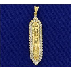 1/2 ct TW Diamond Royal Princess Cruise line Pendant