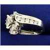 Image 2 : 1 1/2 ct TW Marquise Diamond Engagement Ring Set in 14k White Gold
