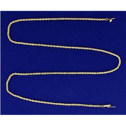 20 1/2 Inch Rope Style Neck Chain