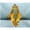Image 1 : Large 8ct Marquise shaped Citrine Statement Ring