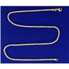 Image 1 : 18k Gold 18 1/2 Inch Double Stranded Rope and Box Link Neck Chain