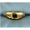 Image 4 : 2.5ct Amethyst and Diamond Ring in 14k Yellow Gold