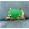 Image 1 : 5ct Natural Jade Ring in 14k Gold