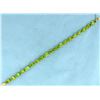 Image 1 : 19ct TW Peridot Bracelet in 14k Gold