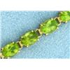 Image 2 : 19ct TW Peridot Bracelet in 14k Gold