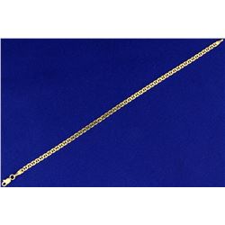 7 1/2 Inch Italian Made Mariner/Anchor Link Bracelet in 14k Gold