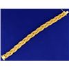 Image 3 : 18k Gold Designer Woven Link Bracelet