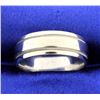 Image 1 : White gold 7mm Band Ring