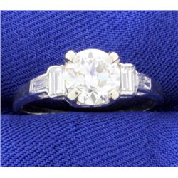 1.4ct TW Diamond Engagement Ring in Platinum