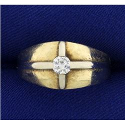 Vintage .3 ct Men's Diamond Ring