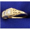 Image 3 : Vintage 1ct TW 3 Stone Diamond Ring