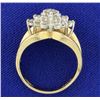 Image 3 : 1 ct TW Diamond Cluster Ring
