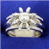 Image 1 : .60ct TW Diamond Flower Ring