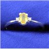 Image 1 : Citrine and Diamond Ring