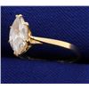 Image 2 : 1ct Marquise Solitaire Engagement Ring