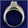 Image 3 : Men's 2 1/2ct TW Princess Cut Diamond Ring