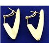 Image 1 : Italian Made Triangular Designer Earrings