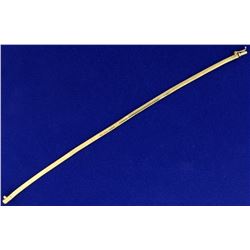 7 3/8 Inch Omega Link Bracelet in 14k Gold