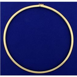 Italian Made 16 Inch Omega Necklace