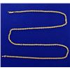 Image 1 : 25 1/2 Inch Rope Style Neck Chain in 14k Gold