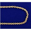 Image 2 : 25 1/2 Inch Rope Style Neck Chain in 14k Gold