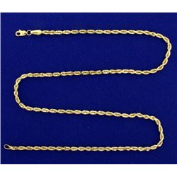 18 Inch Rope Style Neck Chain