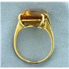 Image 3 : 14ct Emerald Cut Citrine Ring