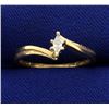 Image 1 : Marquise Diamond Solitaire Bypass Ring