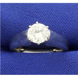 Over 1ct Diamond Engagement Ring in Platinum