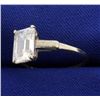 Image 2 : 2.5ct Emerald Cut CZ Gemstone Ring in 14k Gold