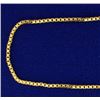 Image 2 : 24 1/2 Inch 18k Gold Box Link Neck Chain