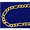 Image 2 : 20 Inch Figaro Link Neck Chain in 14k Gold