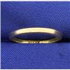 Image 1 : Thin 18k Yellow Gold Wedding Band