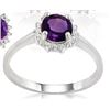 Image 2 : Starburst Amethyst Ring in Sterling Silver