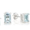 Image 1 : 2.5CTW Sky Blue Topaz Emerald Cut Earring and Pendant SET in Sterling Silver